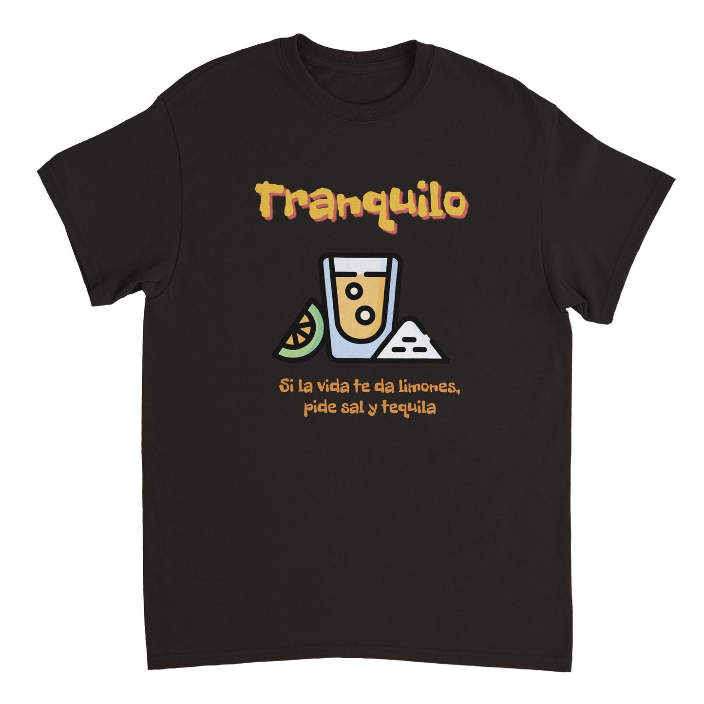 Heavyweight Quality Crewneck T-shirt (Tranquilo)