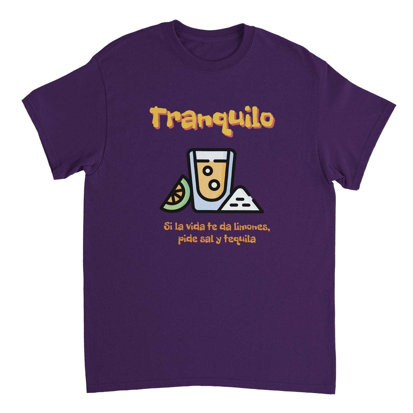 Heavyweight Quality Crewneck T-shirt (Tranquilo)