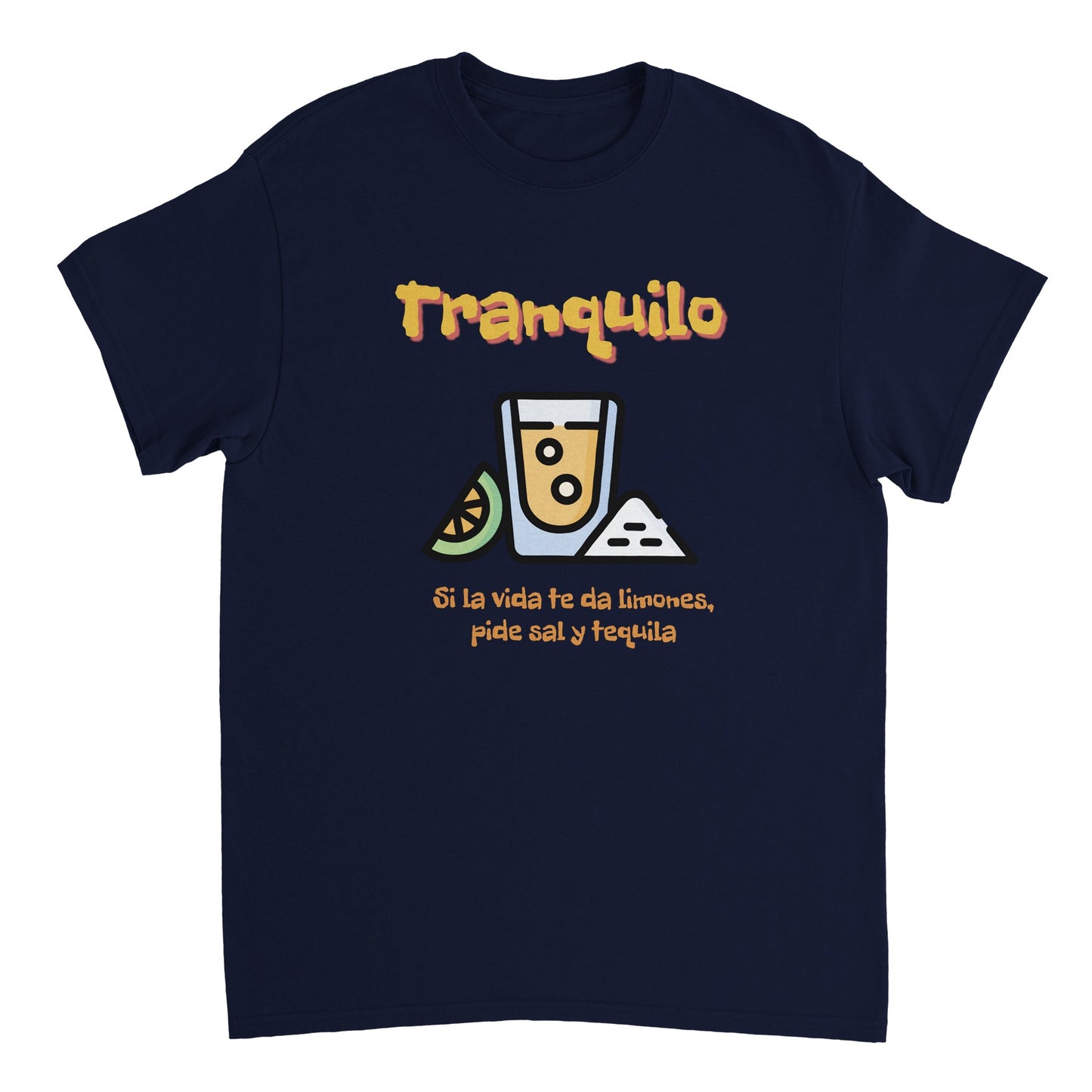 Heavyweight Quality Crewneck T-shirt (Tranquilo)