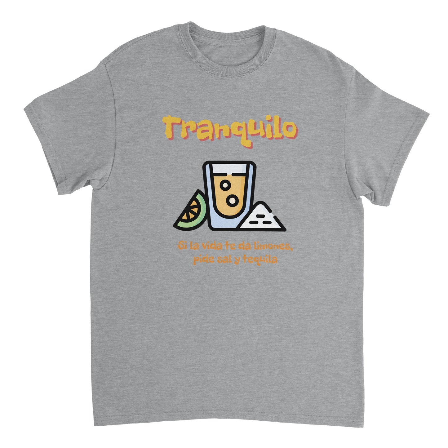 Heavyweight Quality Crewneck T-shirt (Tranquilo)